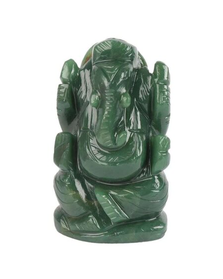 Crystal Ganesha Idol for Home D?cor Peace and Serenity Happy Man for Good Luck, Wealth, Prosperity at Home,Office Ganesha Idol For Gift Item (Green Aventurine)