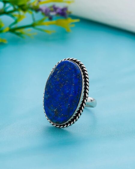 Arts Crystal Products Natural Labradorite Ring Set for Women,Vintage Joint Knuckle Stackable Rings Oval Gemstone Ring