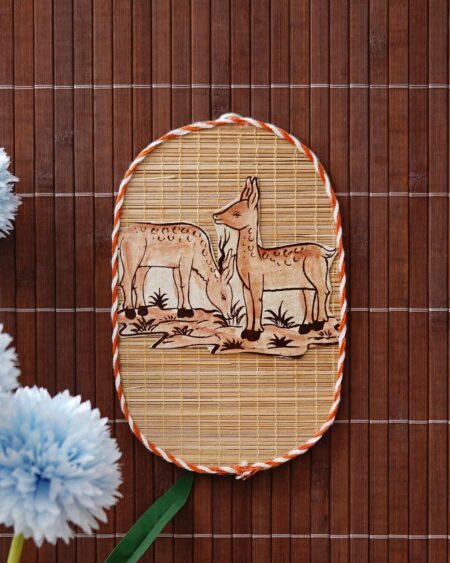 Bamboo Art Dear Painting For Home Decor | Bamboo Art Gift For Multiple Occasions