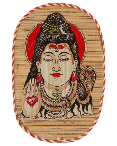 Bamboo Hand Crafted Wall Hangings Of Lord Shiva For Home Decor | Bamboo Art For Wall Decor Painting